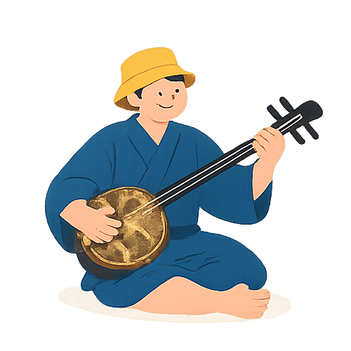 三線のイラスト